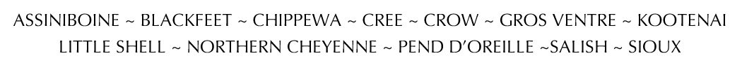 The names of tribes in Montana